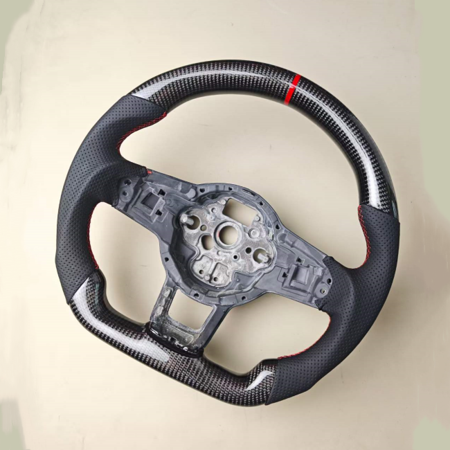 Car part racing carbon fiber steering wheel for VW Golf Passat Magotan jetta Mk7 GTI/R/GTS/GTD fancy performance Scirocco