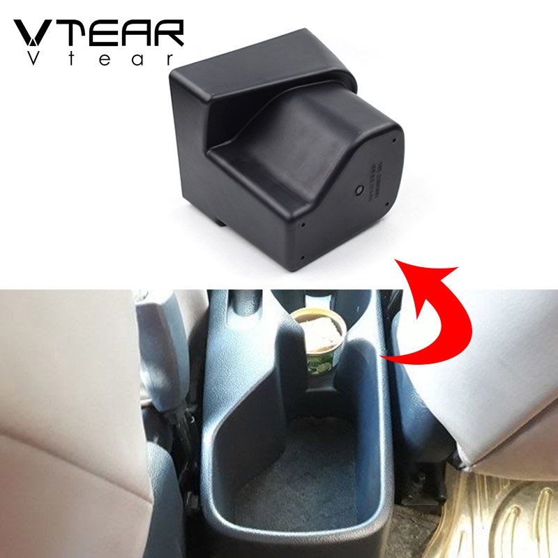Vtear for Kia Rio Armrest USB Charging Heighten Double Layer Storage Box Central Store Content Interior Car Accessories 11-19