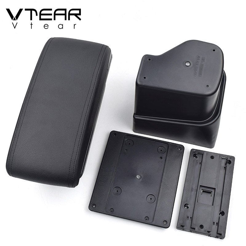 Vtear for Kia Rio Armrest USB Charging Heighten Double Layer Storage Box Central Store Content Interior Car Accessories 11-19
