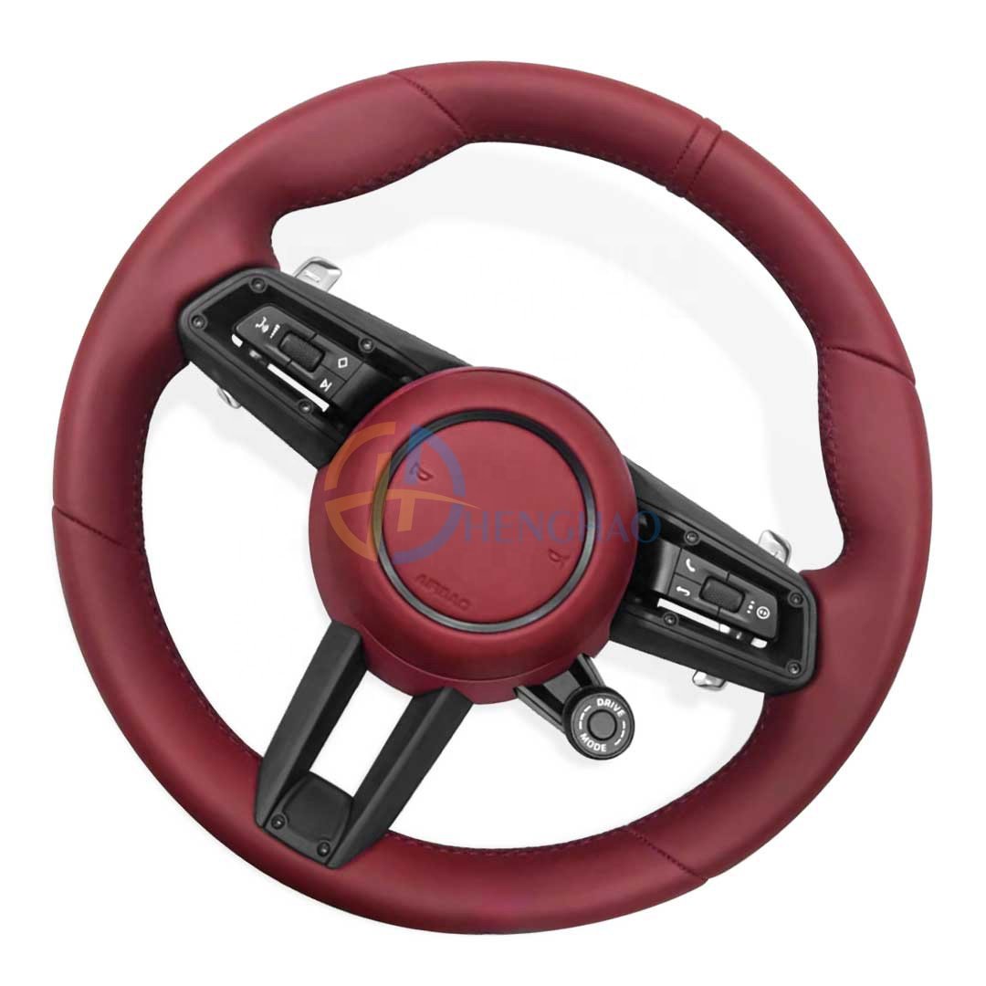 Custom Car Steering Wheel For Porsche Cayenne Macan Cayman Boxster 718 911 991 992 Panamera Upgraded New Leather Steering Wheel