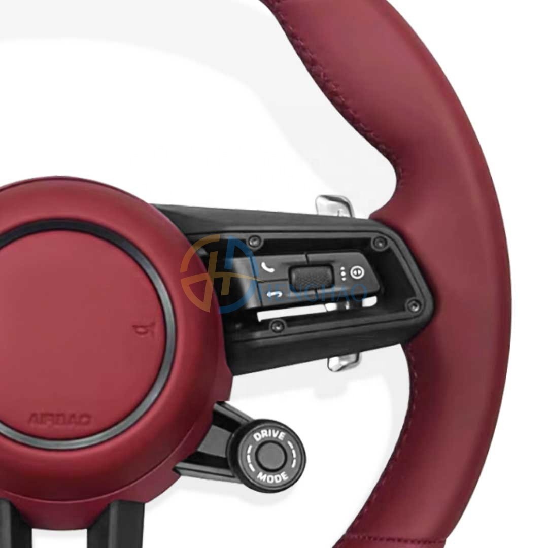 Custom Car Steering Wheel For Porsche Cayenne Macan Cayman Boxster 718 911 991 992 Panamera Upgraded New Leather Steering Wheel