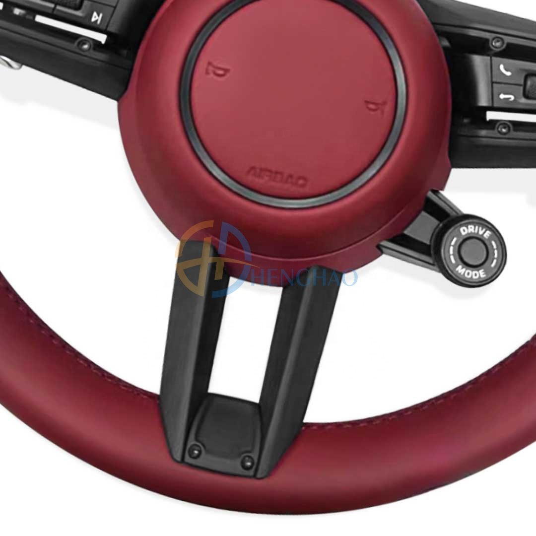 Custom Car Steering Wheel For Porsche Cayenne Macan Cayman Boxster 718 911 991 992 Panamera Upgraded New Leather Steering Wheel