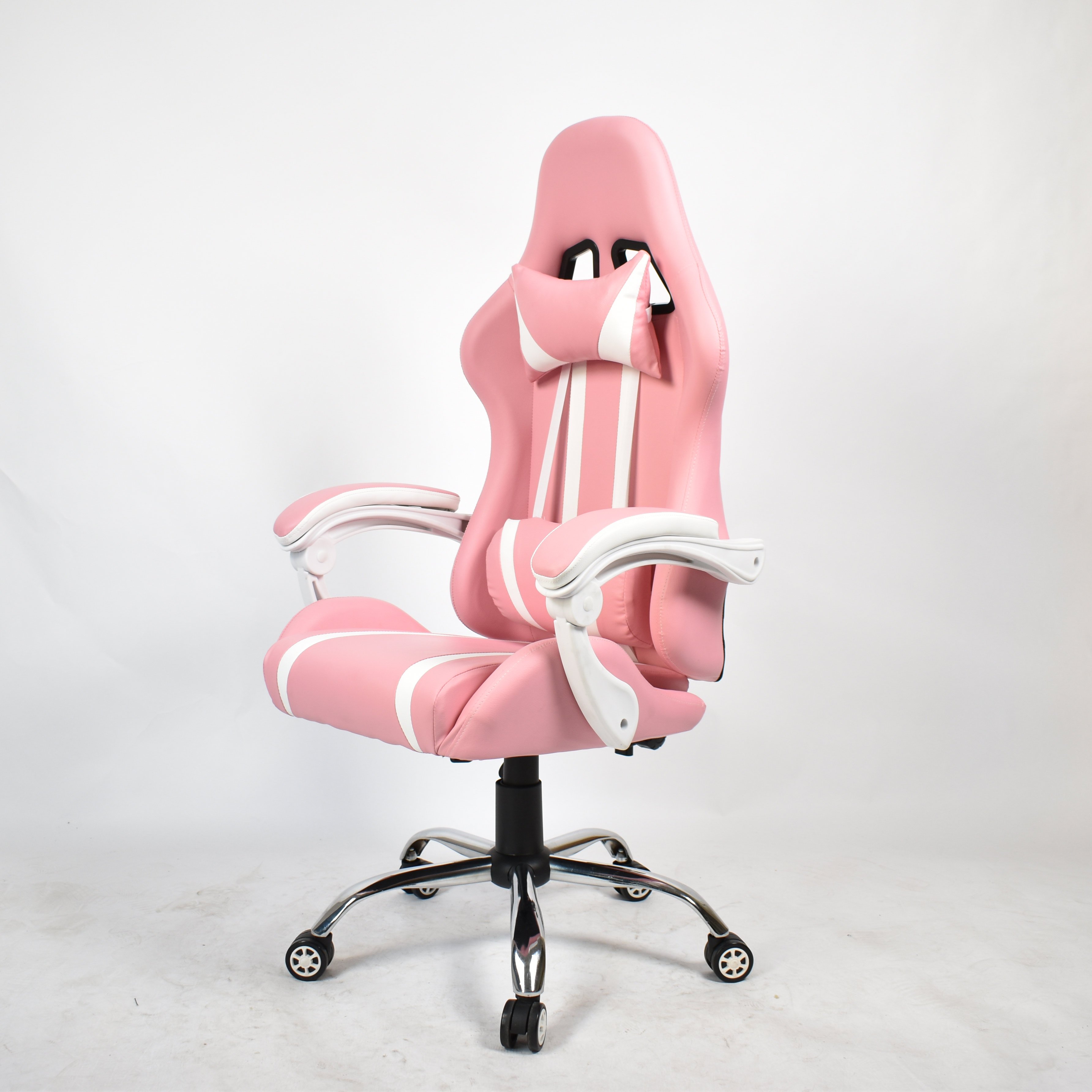 Tall Girl Wheel Chair Bedroom Office Computer Armchair Lovely Ergonomics Pink Gaming Chair