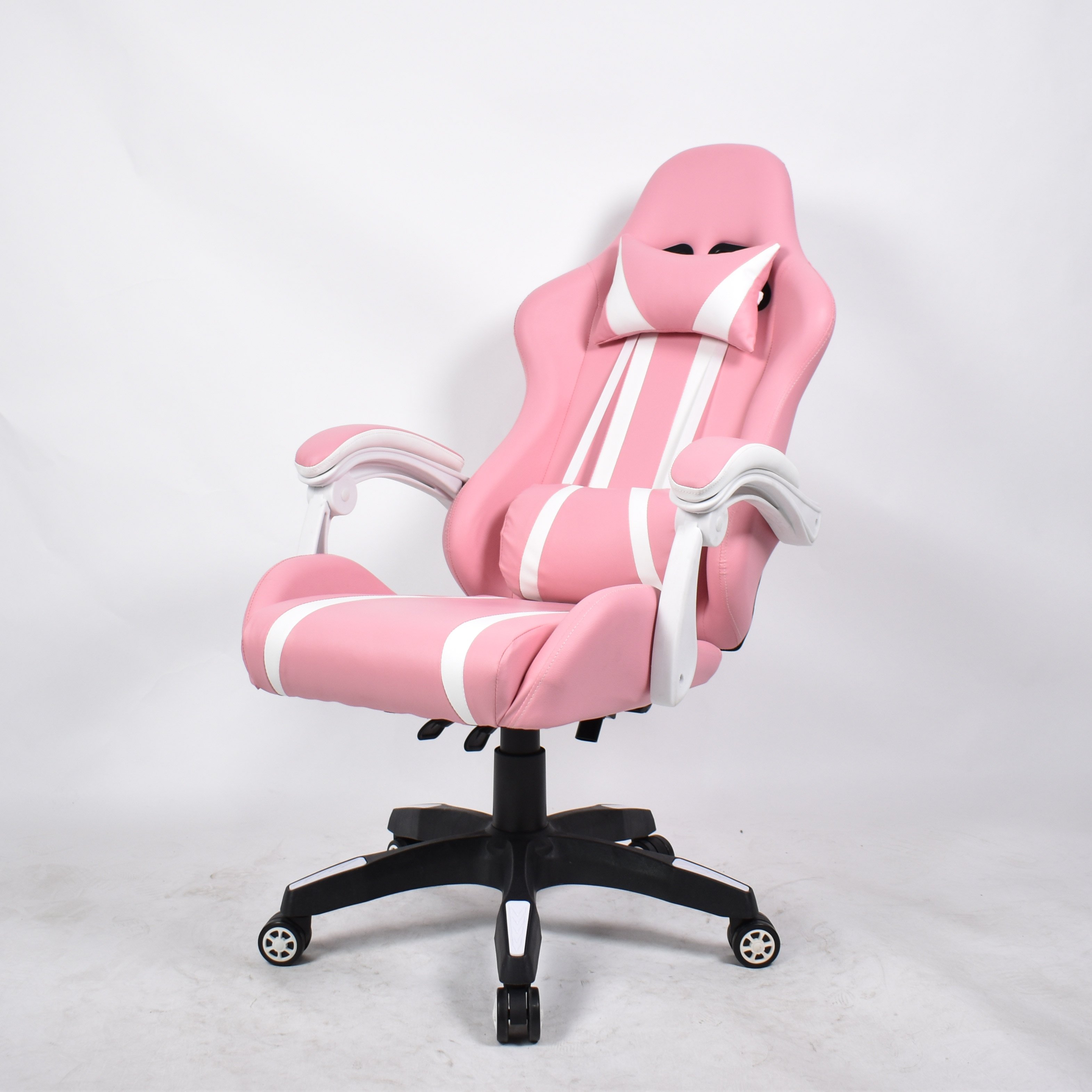 Tall Girl Wheel Chair Bedroom Office Computer Armchair Lovely Ergonomics Pink Gaming Chair