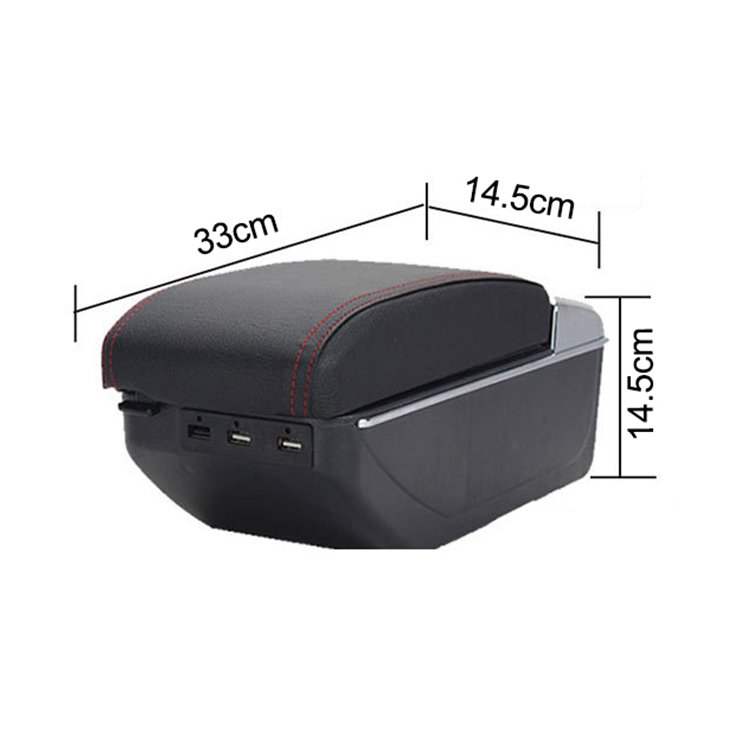 ABIRAM General Universal Car Armrest Storage Box Interior Accessories for Car With Cup Holder