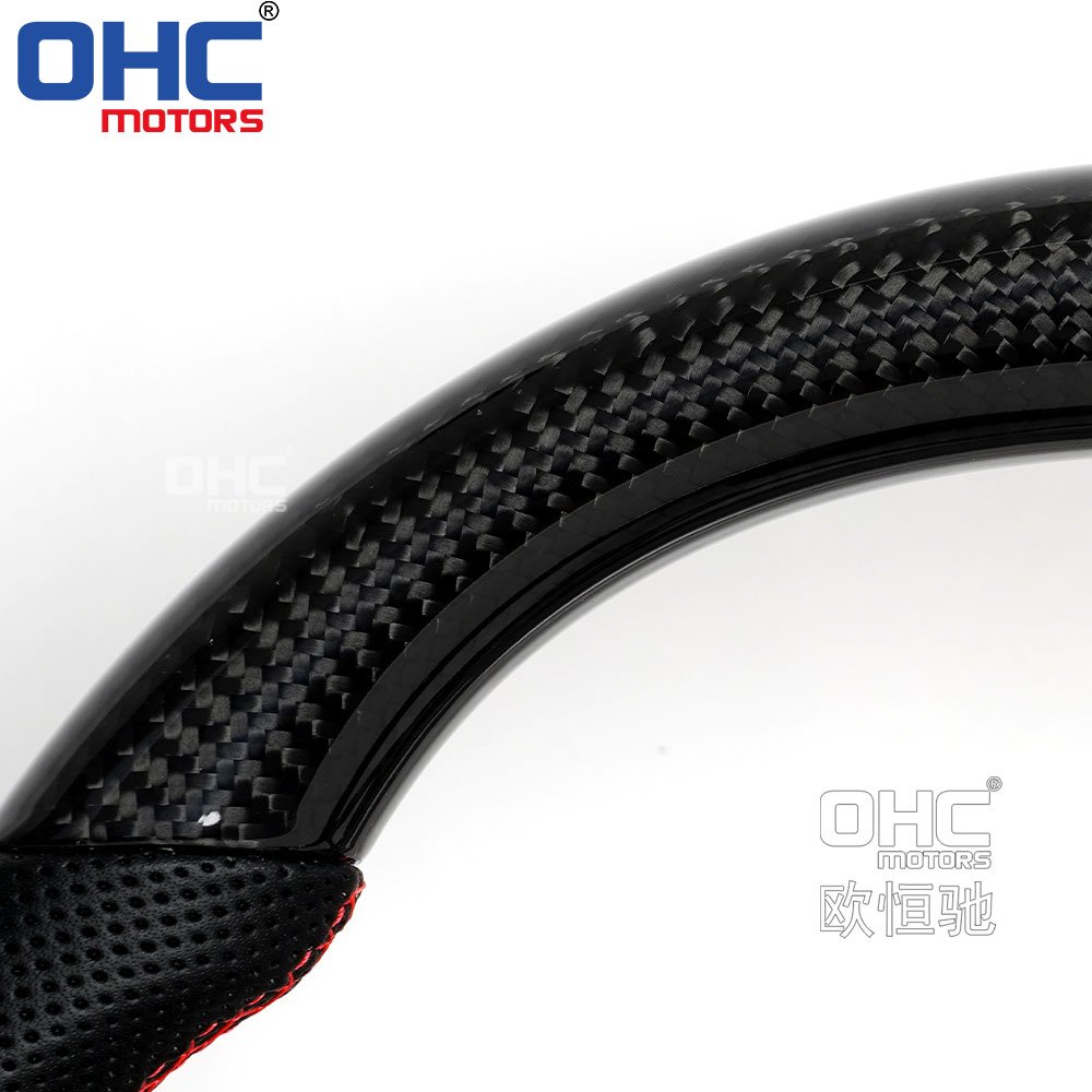 OHC MOTORS Steering Wheels For Ford Mustang gt ecoboost 2015 2016 2017 Carbon Fiber Steering Wheel