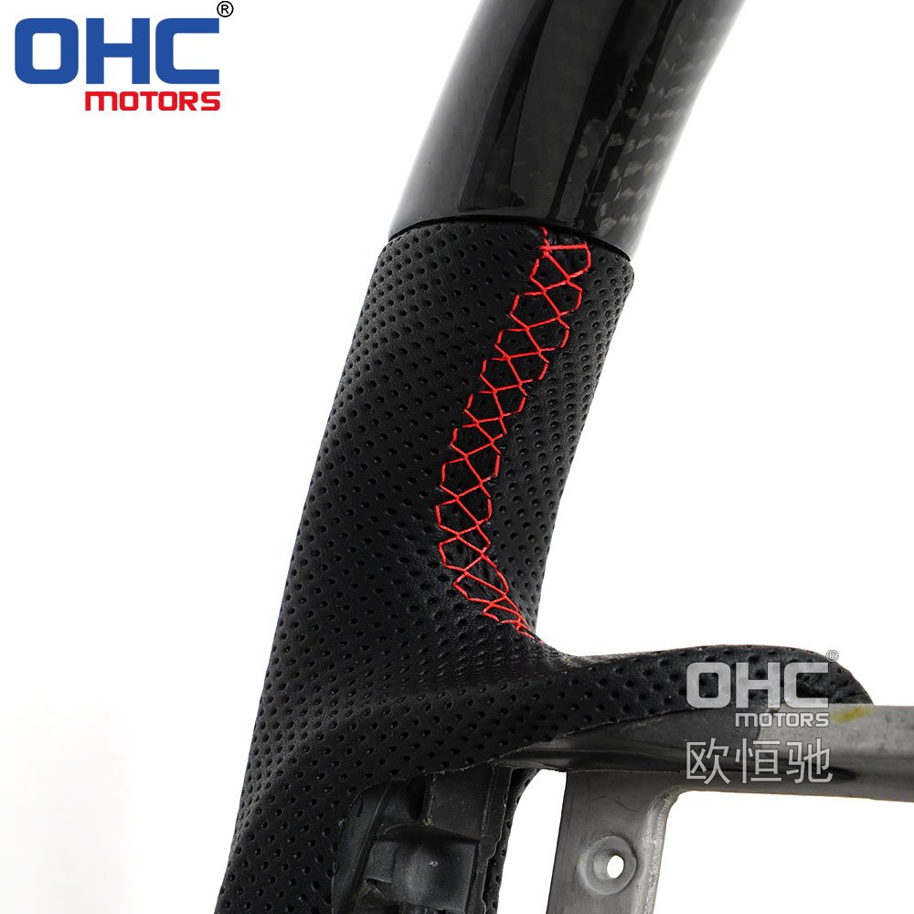 OHC MOTORS Steering Wheels For Ford Mustang gt ecoboost 2015 2016 2017 Carbon Fiber Steering Wheel
