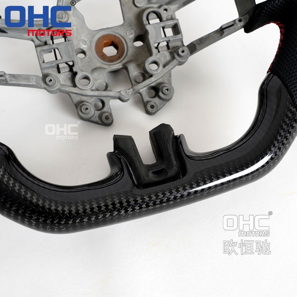 OHC MOTORS Steering Wheels For Ford Mustang gt ecoboost 2015 2016 2017 Carbon Fiber Steering Wheel