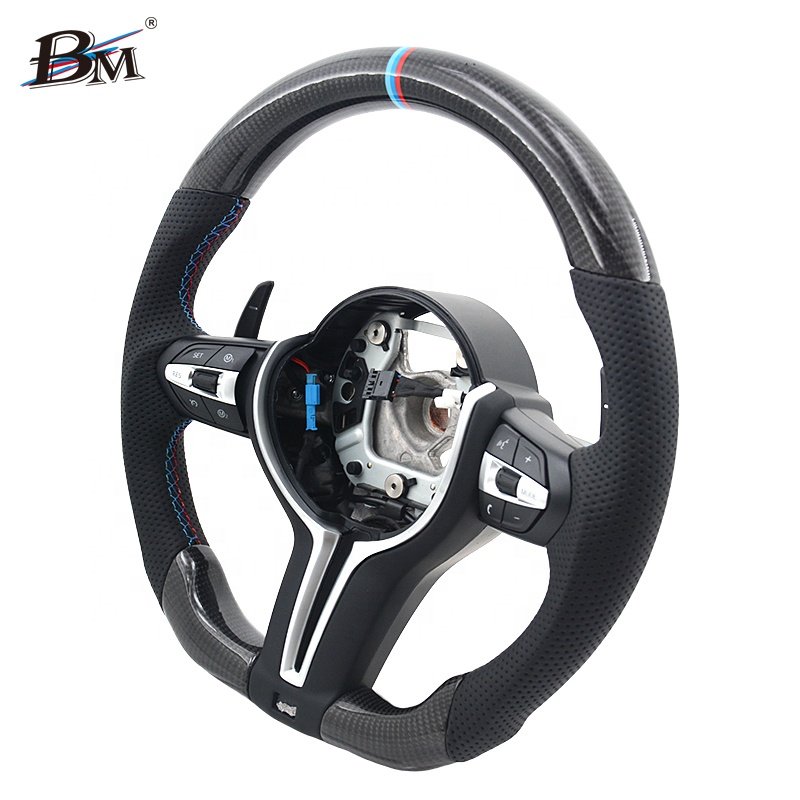 Personalized auto upgrade for BMW F10 F90 F5-7 2009-2016 carbon fiber Custom car interior sport steering wheels cover by BM