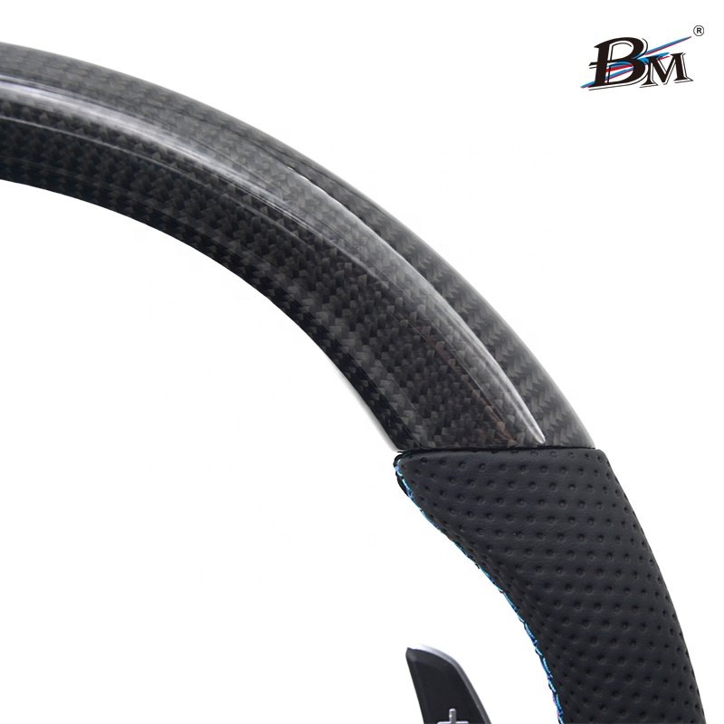 Personalized auto upgrade for BMW F10 F90 F5-7 2009-2016 carbon fiber Custom car interior sport steering wheels cover by BM