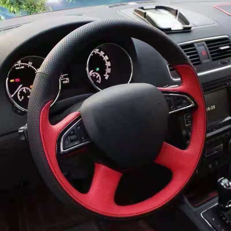 Factory Hand Stitch Carbon Fiber Car Steering Wheel Cover For Volkswagen Golf 7 Golf R Mk7 Vw Polo Gti Scirocco 2015 2016