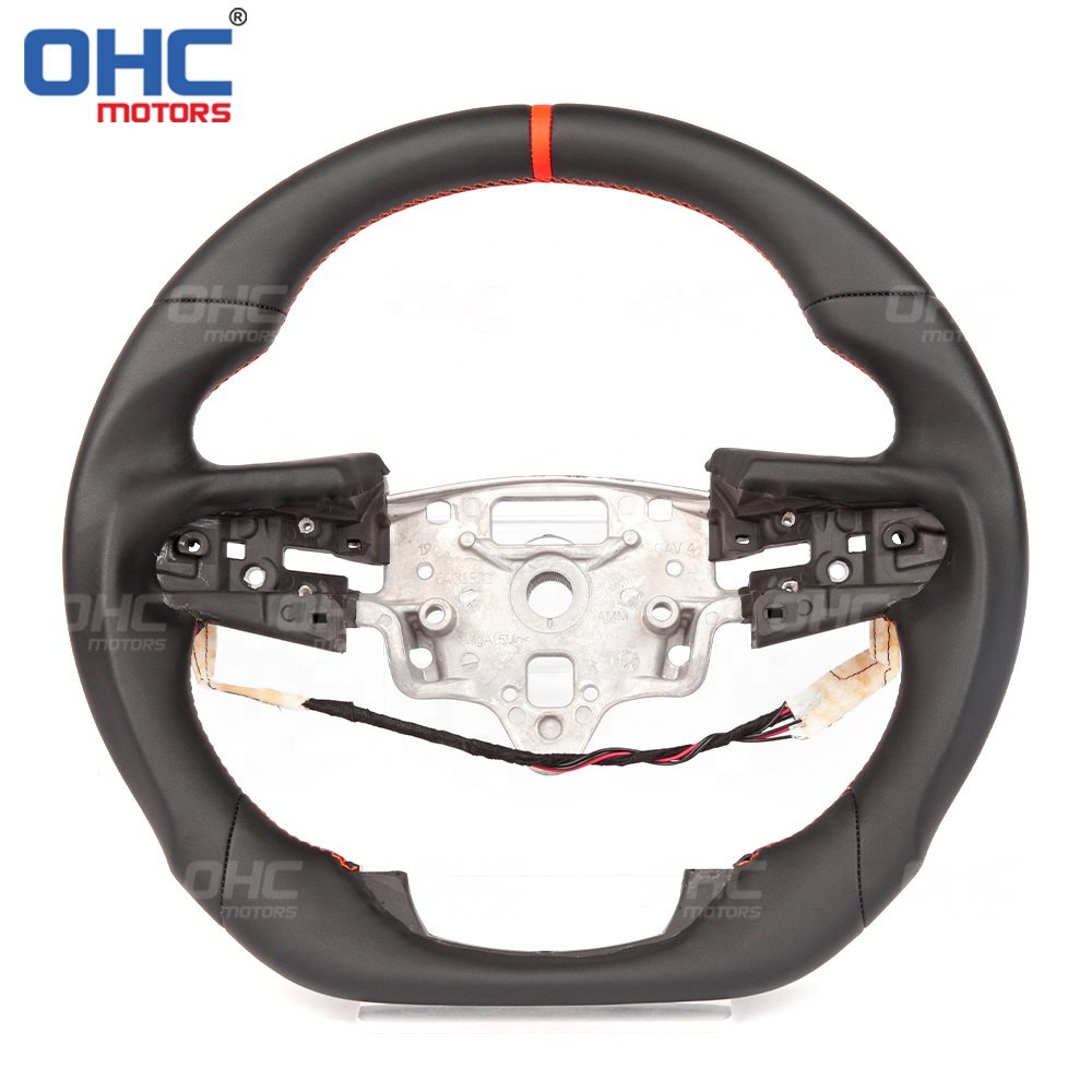 Custom Leather Steering Wheel For 2019 2020 2021 2022 Gmc Sierra 1500 Carbon Fiber Steering Wheel Ohc Motors