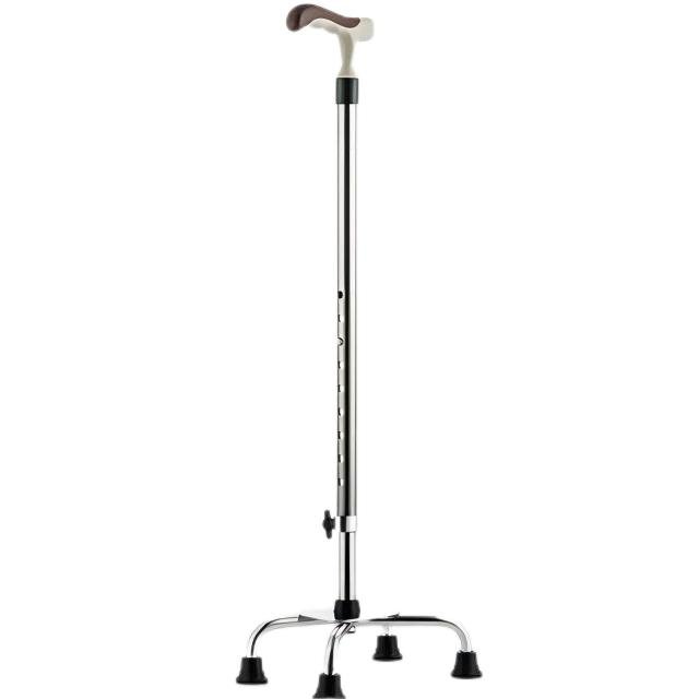 Customizable Fancy Four-Clawed Straight Handle Stick With Adjustable Armrest and Stylish Design for Walking Stick for Disabled