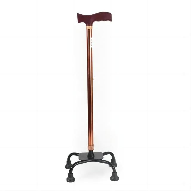 Customizable Fancy Four-Clawed Straight Handle Stick With Adjustable Armrest and Stylish Design for Walking Stick for Disabled