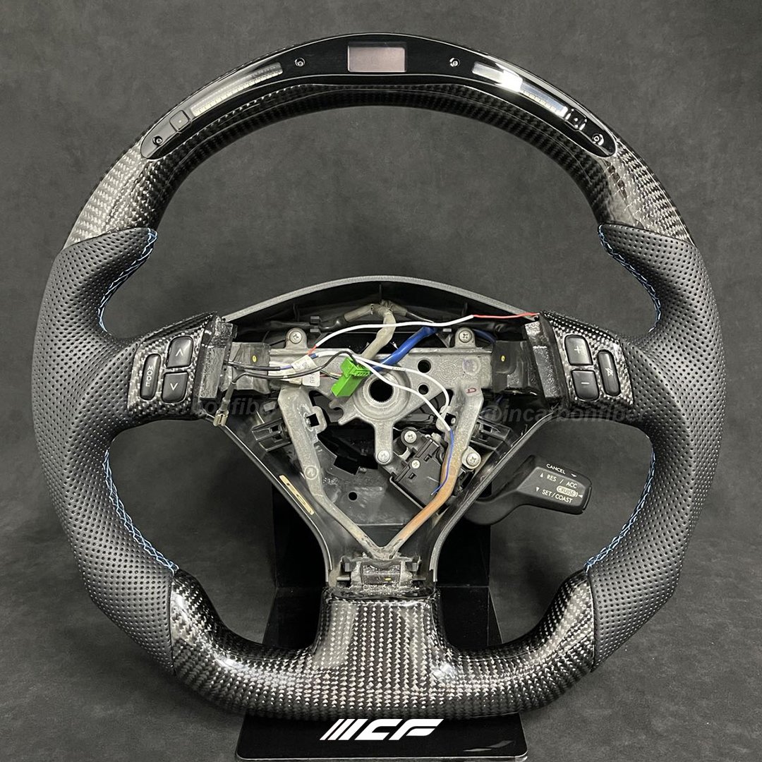 100% Real Carbon Fiber LED Steering Wheel for Subaru STI / WRX