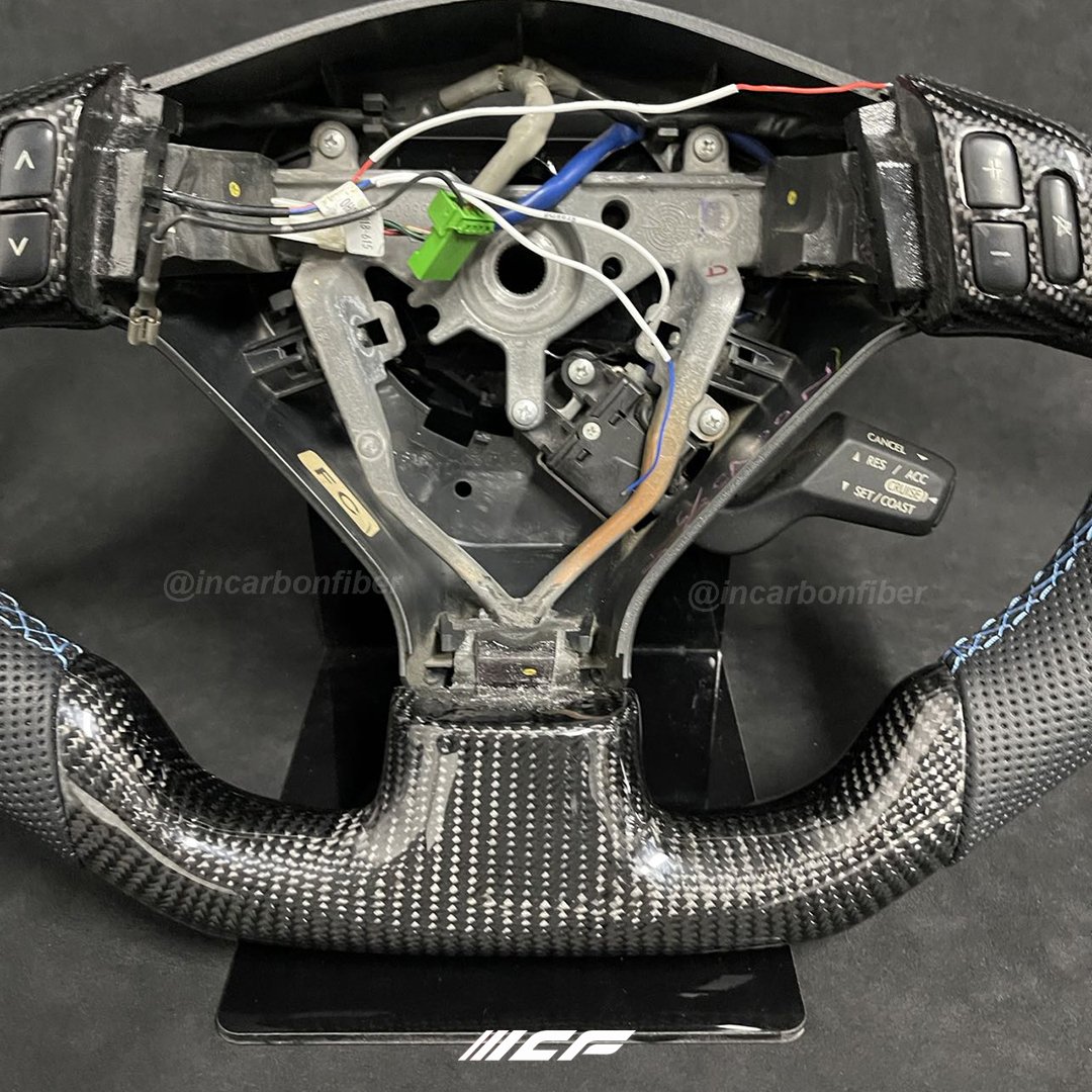 100% Real Carbon Fiber LED Steering Wheel for Subaru STI / WRX