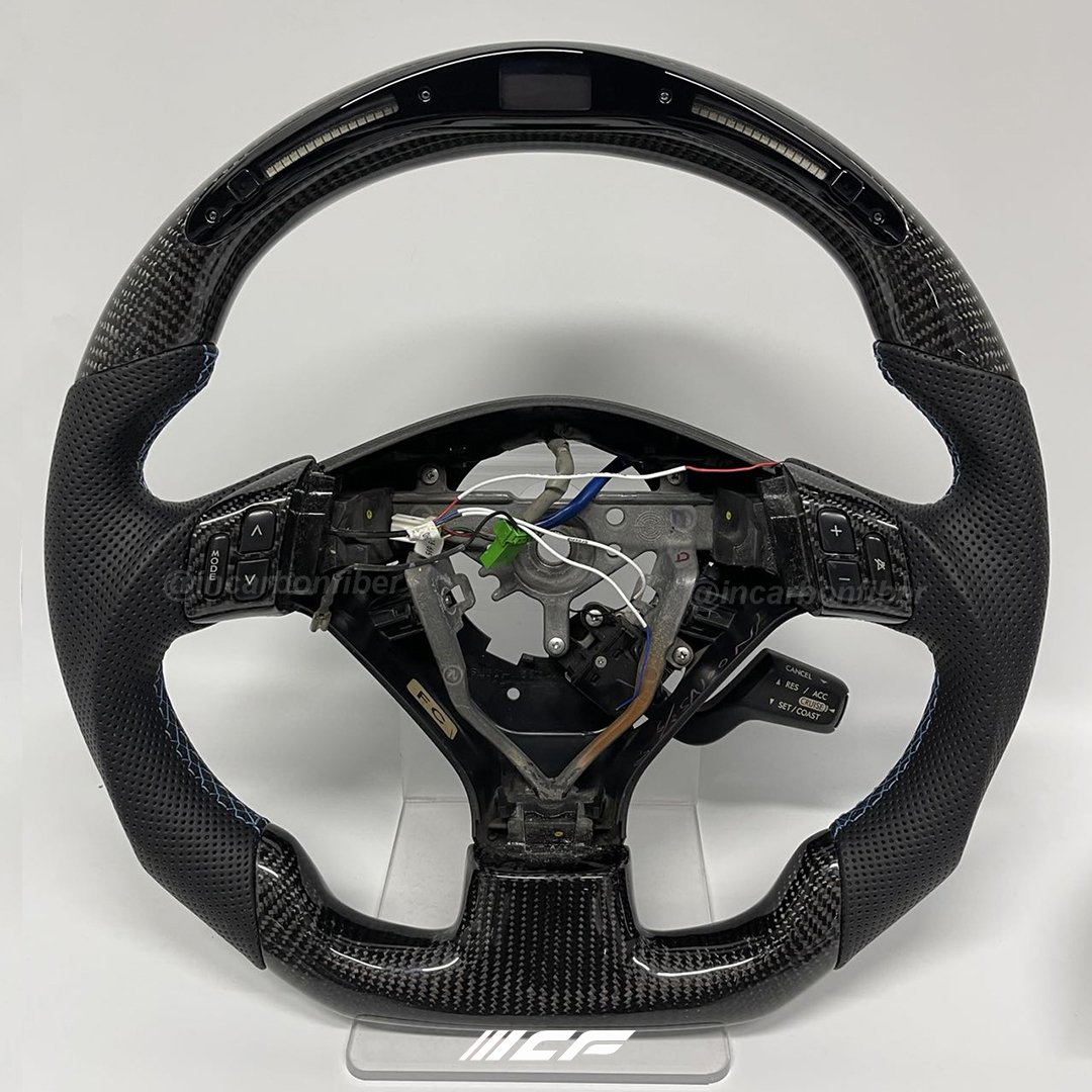 100% Real Carbon Fiber LED Steering Wheel for Subaru STI / WRX
