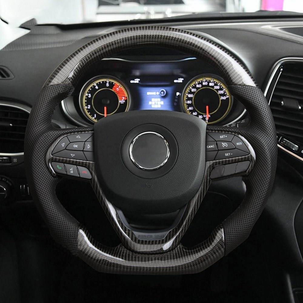 Real Carbon Fiber Steering Wheel For Jeep Grand cherokee Car Steering Wheel