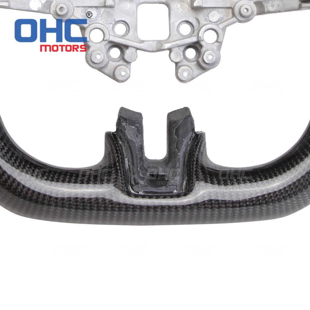 LED RPM Racing Car Carbon Fiber Steering Wheel Fit for Ford Mustang 2018 2019 2020 2021 Carbon Fiber Steering Wheel