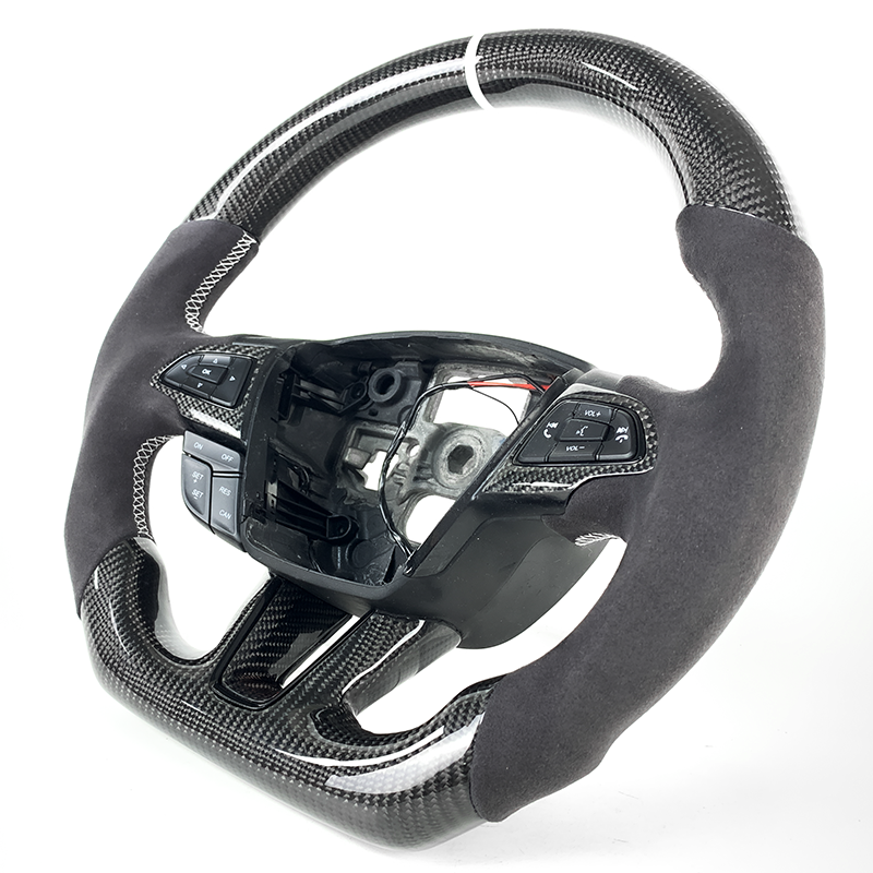 Customized Carbon Fiber Steering Wheel for Ford Focus MK3 Automotive Interior
