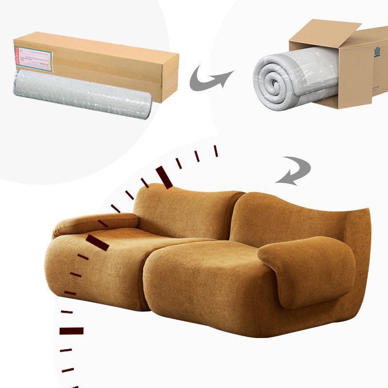 L Shape Compressed Sofa Modular Cheap Set Furniture High Quality Compressed Sofa Foshan Factory Direct Sales