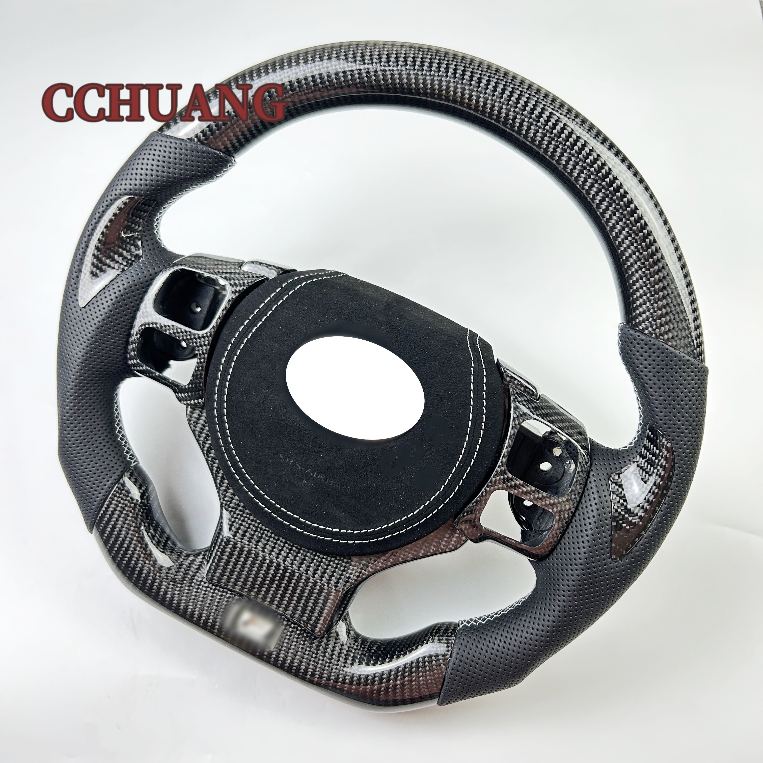 Customized for Lexus ES TC RX ES300 IS250 GS350 automotive interior accessories perforated leather carbon fiber steering wheel
