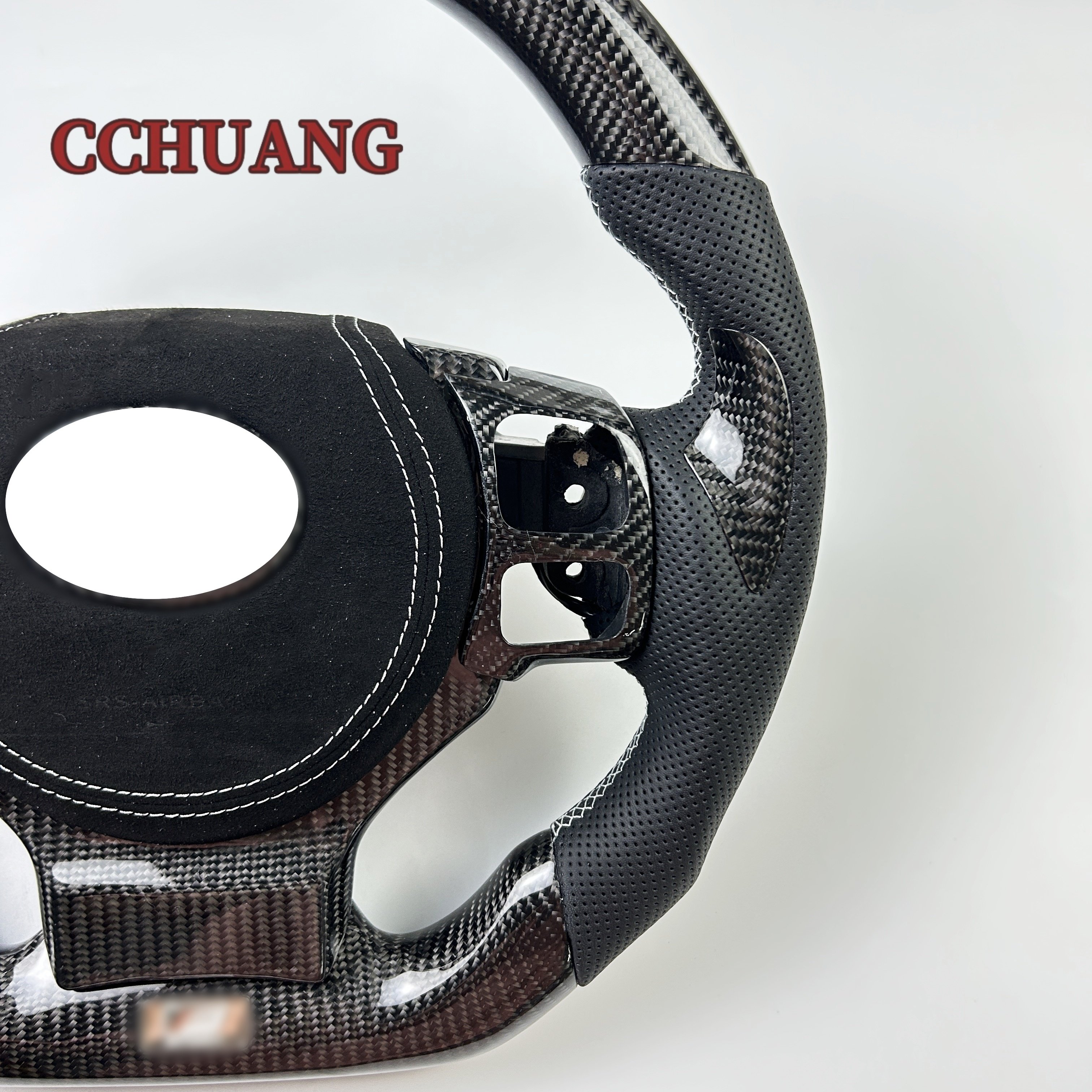 Customized for Lexus ES TC RX ES300 IS250 GS350 automotive interior accessories perforated leather carbon fiber steering wheel