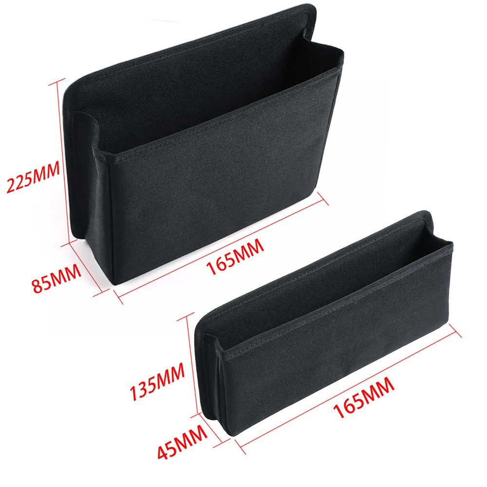For Land Rover Defender 90 110 130 2009-2018 Black Cotton Car Armrest Box Organizer Storage Bag Auto Accessories
