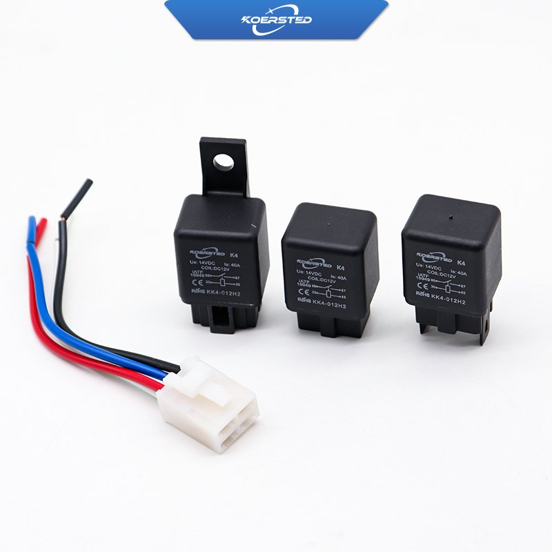 KKA-K4 40A/30A Auto Relay for Car Air Conditioner/Fan 12V 24V 4P 5P New Condition