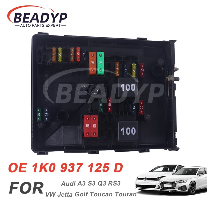 Relay Fuse Box Board 1K0937125D for Audi A3 Q3 RS3 VW Golf Eos Tiguan Jetta Skoda Seat OEM 1K0937125D