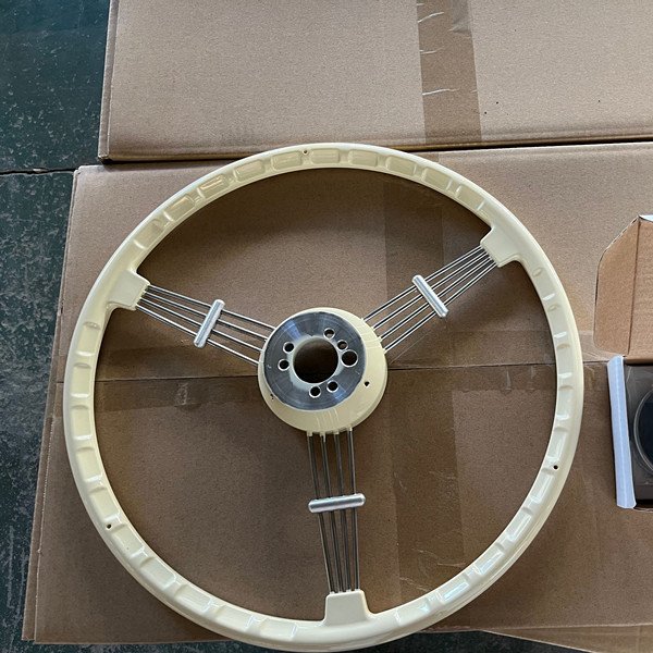 Old car steering wheel