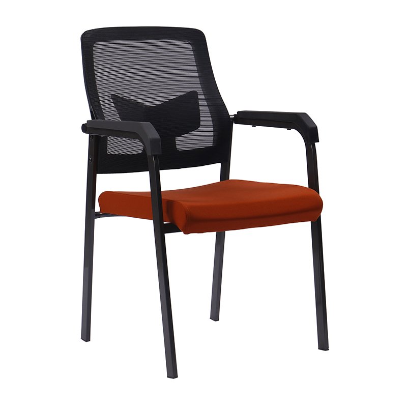 Premium Black Modern Hall Luxury Net Stackable Mesh Visitors Conference Room Office Meeting Chair