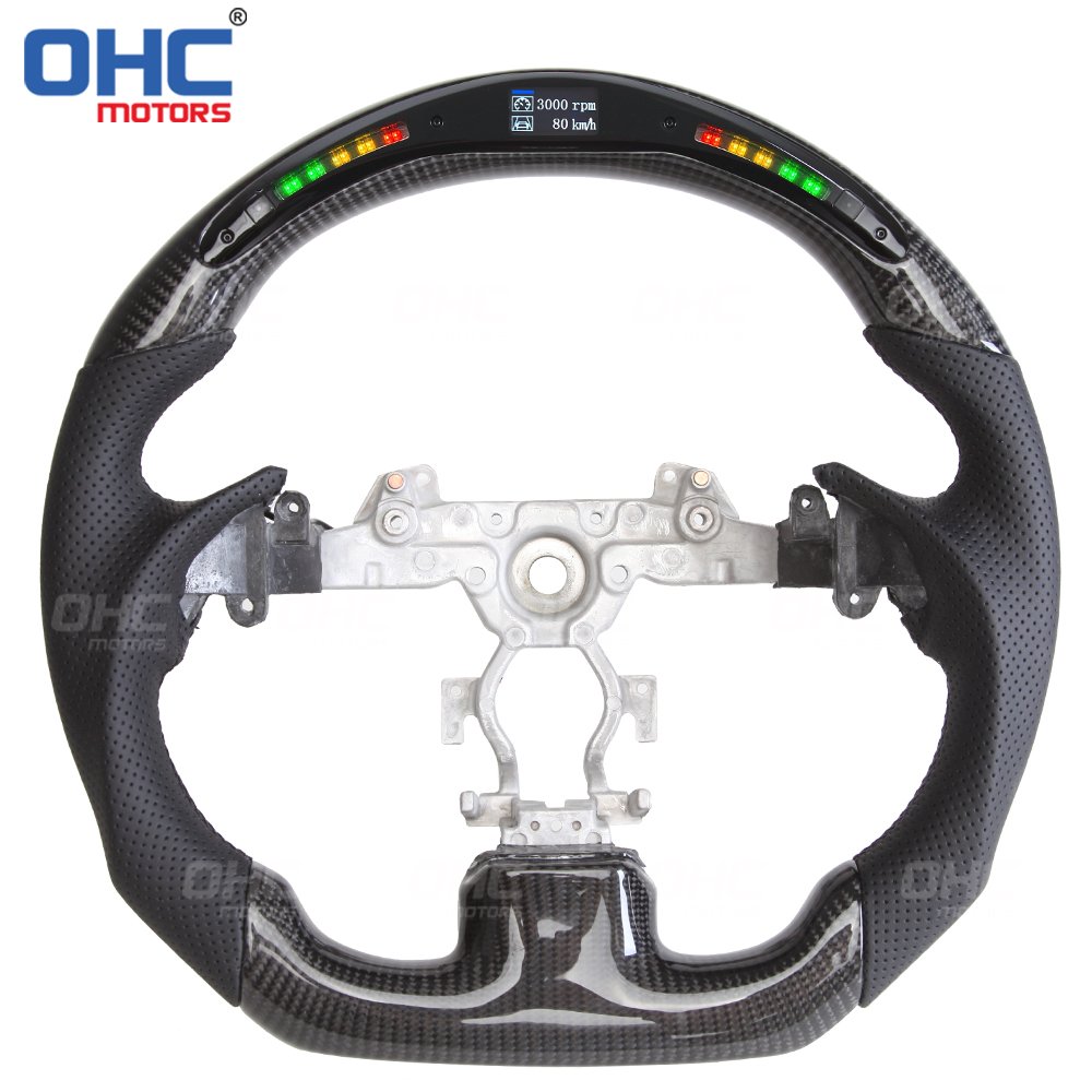 2008 g37 coupe steering wheel for infiniti g37 led real carbon fiber steering wheel ohc motors