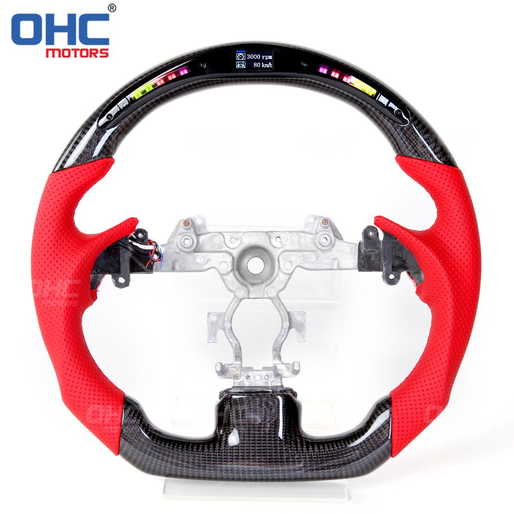 2008 g37 coupe steering wheel for infiniti g37 led real carbon fiber steering wheel ohc motors