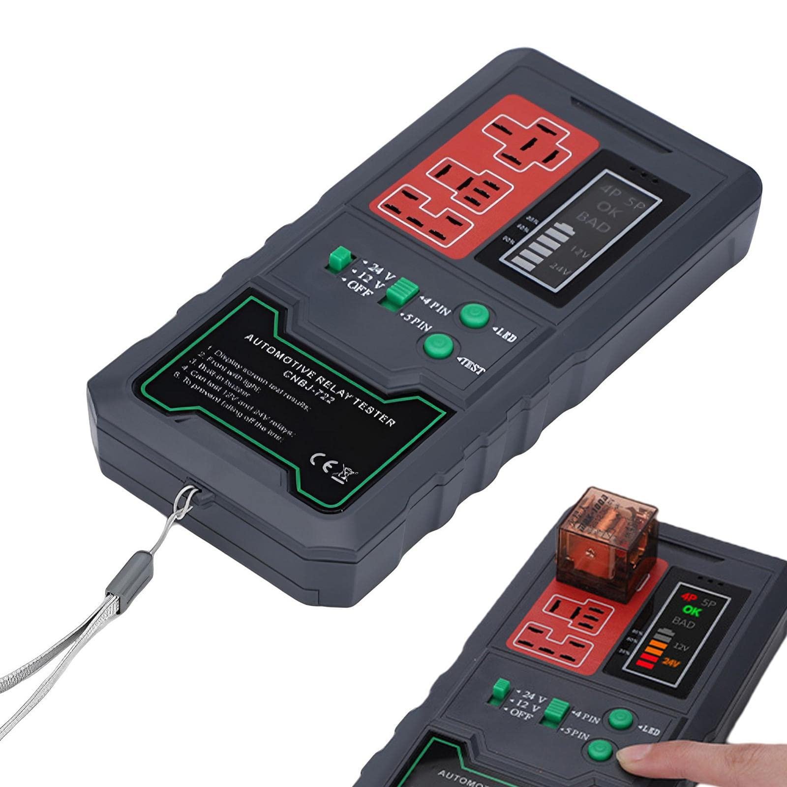 Auto Relay Tester CNBJ-722 Wireless Automotive Electronic Relay Tester for 12V 24V Car Relay Tester Auto Diagnostic Tools