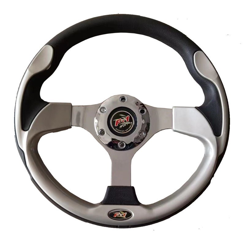 High Quality Plastic Steel Material DIA 320MM Injection Moulding Process Racing Car Steering Wheel