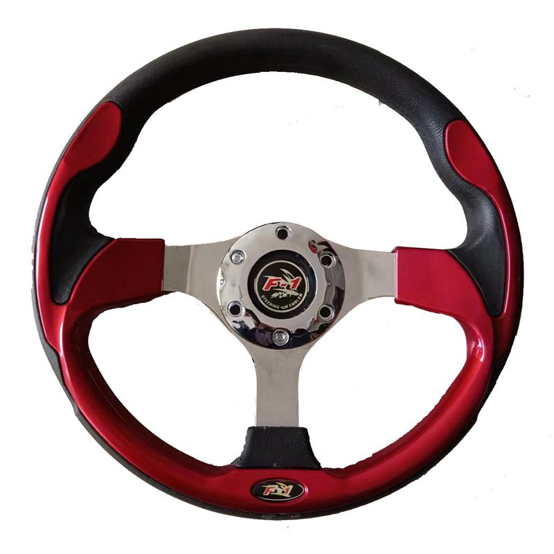 High Quality Plastic Steel Material DIA 320MM Injection Moulding Process Racing Car Steering Wheel