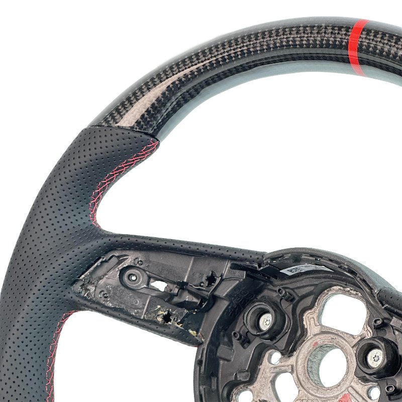 Sporty styling, genuine carbon fiber car steering wheel for Audi A3 A4 S4 S3 A5 S5 B9 A2 A6 S6 Q5 car steering wheel auto parts
