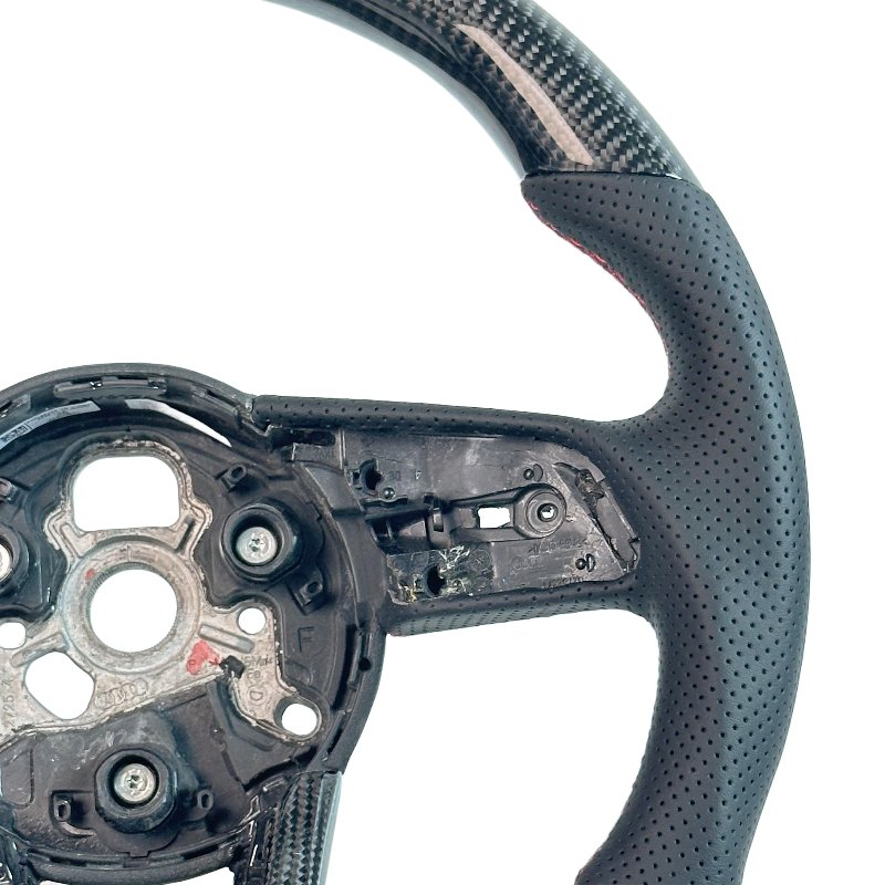 Sporty styling, genuine carbon fiber car steering wheel for Audi A3 A4 S4 S3 A5 S5 B9 A2 A6 S6 Q5 car steering wheel auto parts