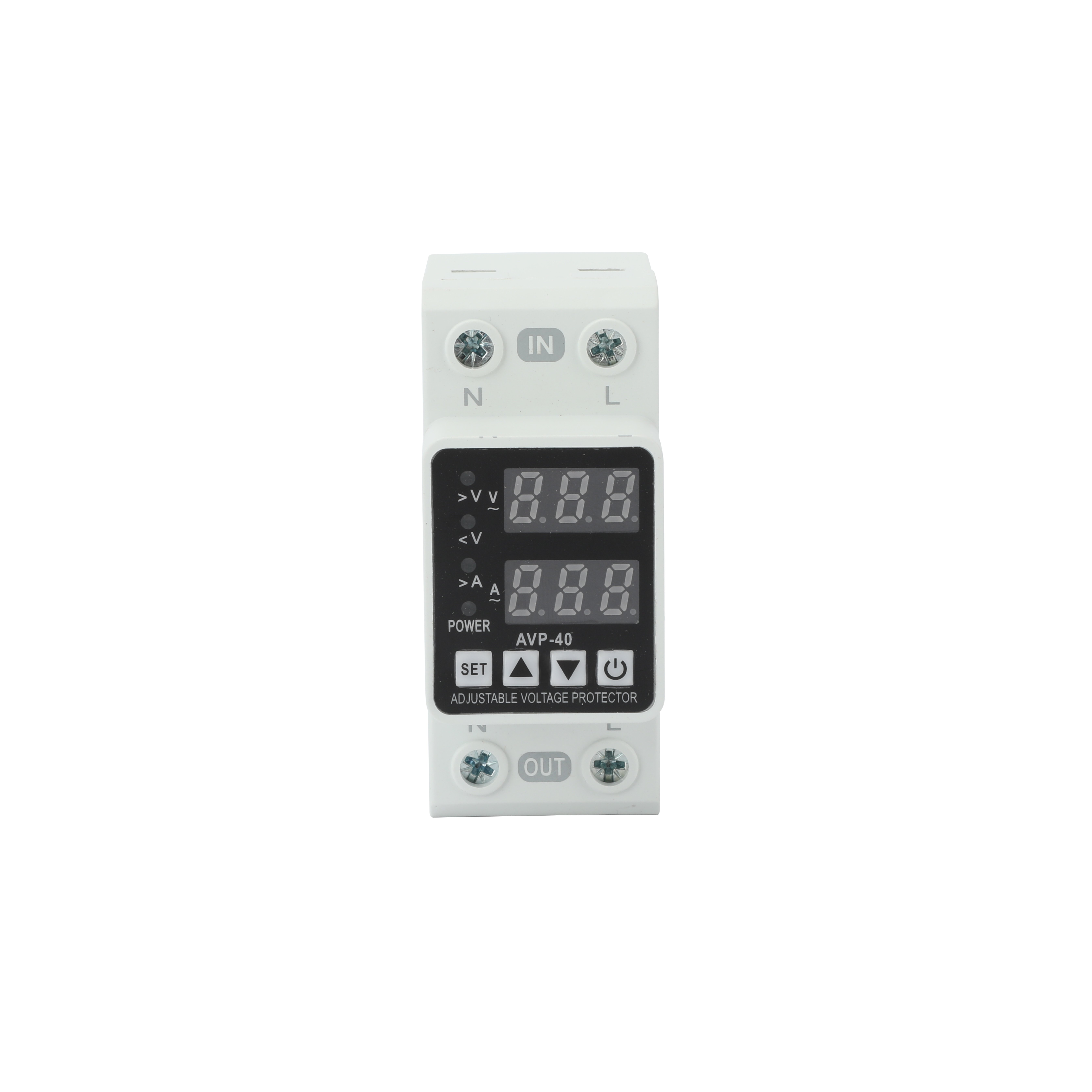 Din Rail Adjustable Auto Recovery Over Under Voltage Relay Protector Relay protection Digital Electric 220V Voltage Protector