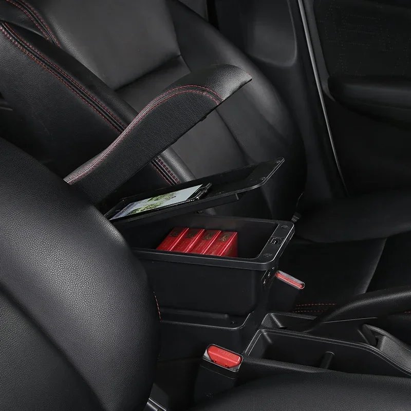 TONC Elevate Your 2018 Kia Rio with a Custom Armrest Console - USB Charging and Cup Holder