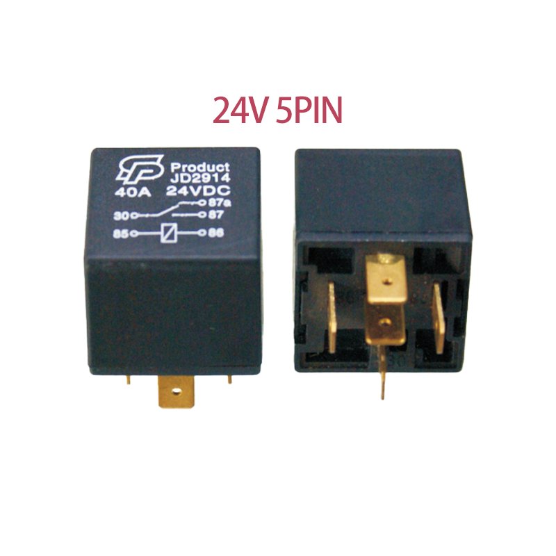 Automotive Car Relay 28x28x25.5mm (4 or 5 Pins) Universal 60A Rated Isolation Current 12V 24V 40A Car Relay