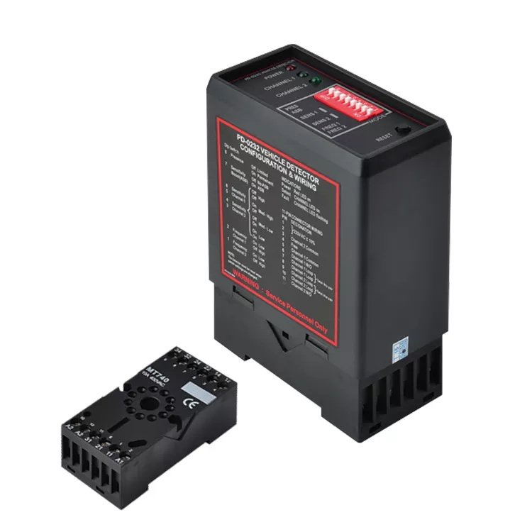Factory Direct Sell PD-232 PD-234 Auto Inductive Car Access Detection AC220V Dual Channel Inductive Car Vehicle Loop Detector