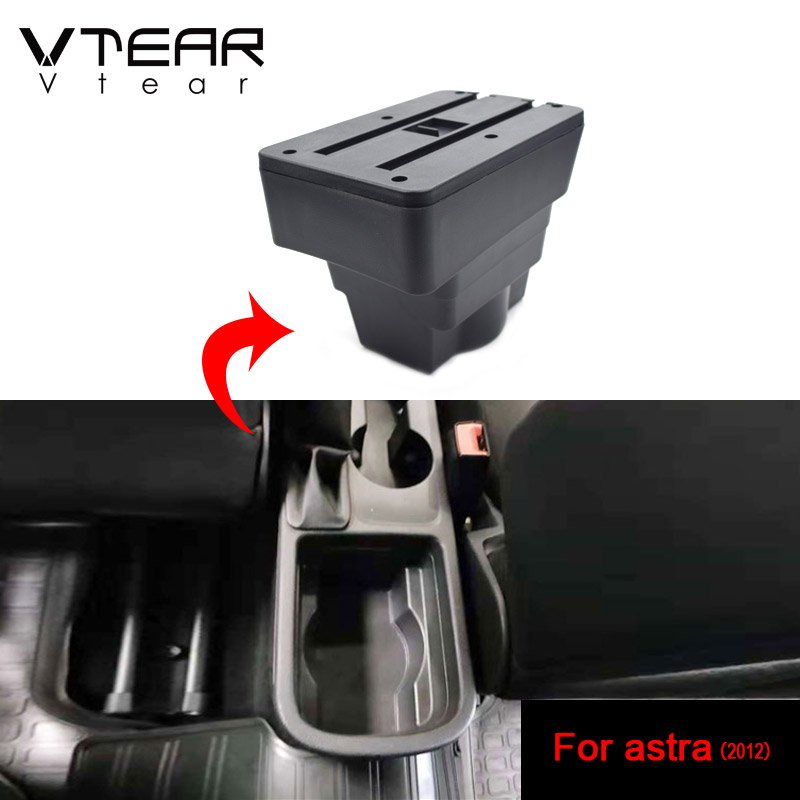 Vtear for Opel Astra J H Armrest Interior Center Console Storage Box Arm Rest Car-styling Decoration Accessories Parts Organizer