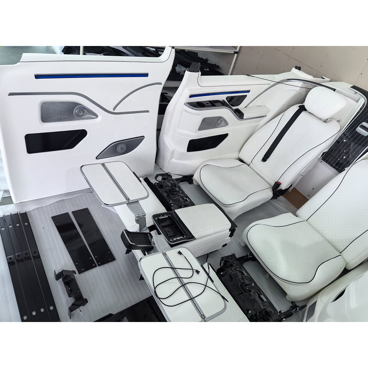 v Class Surrounding Kit Vip Luxury Vehicle Vclass Seat with Central Control Armrest Box Side Wall for Vito/Vclass/w447