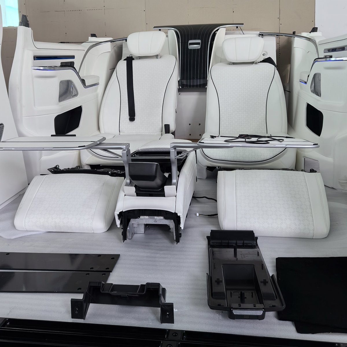 v Class Surrounding Kit Vip Luxury Vehicle Vclass Seat with Central Control Armrest Box Side Wall for Vito/Vclass/w447