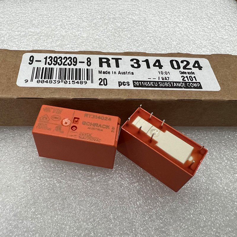 TE RT314024 RELAY GEN PURPOSE SPDT 16A 24V Made in Austria New and Original in Stock