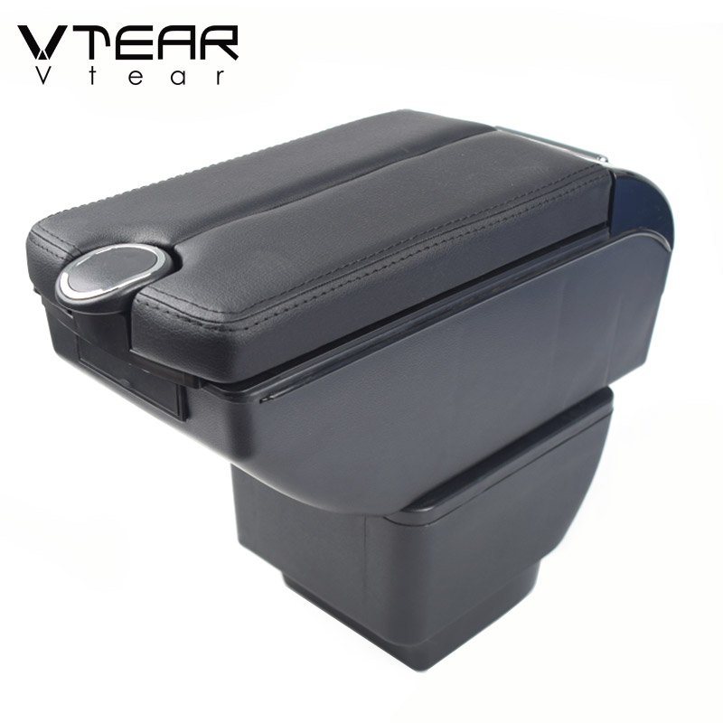 Vtear for Mazda 2 Mazda2 Demio Armrest Interior Center Console Storage Box Arm Rest Car-styling Decoration Accessories Parts