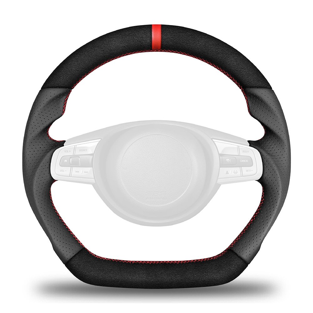 New Style Individuation Race Car Steering Wheel UnISex Ergonomic Alcantara Steering Wheel