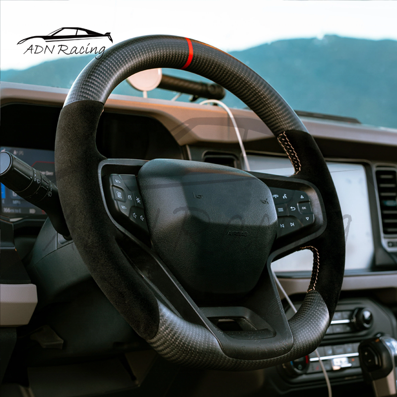 Custom-made Carbon Fiber Steering Wheel For Ford Bronco 2021+